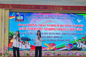 TRƯỜNG THPT CAO LỘC LAN TỎA THÔNG ĐIỆP “TÌNH BẠN ĐẸP – NÓI KHÔNG VỚI BẠO LỰC HỌC ĐƯỜNG”